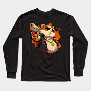 hamster gangster Long Sleeve T-Shirt